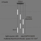 Long Chandelier Staircase Lamp Designer Modern Living Room Chandelier Nordic Indoor Villa Hall Long Line Penthouse Pendant Lamp
