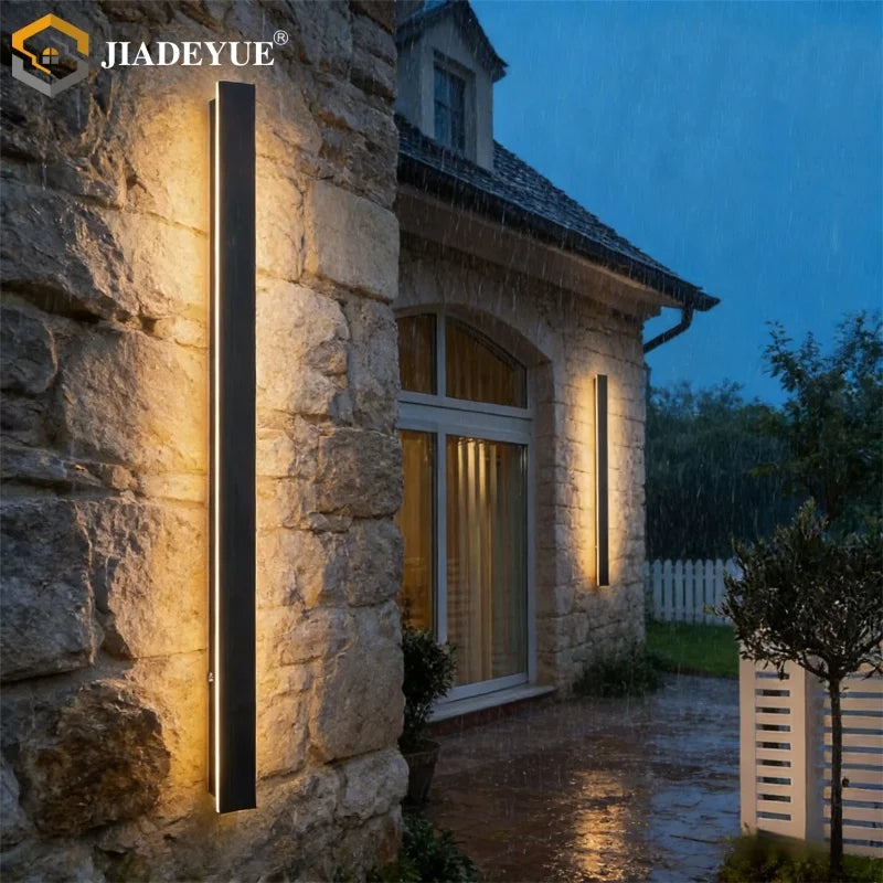 Waterproof LED Long Wall Light IP65 Outdoor Lighting Garden Country House Balcony Light Interior Wall Bedroom Living Room Light