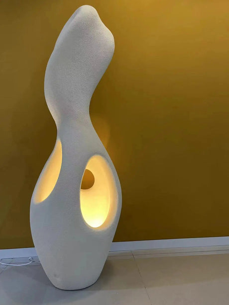 Nordic Wabi- Sabi E27 Floor Lamps for Living Room Hollow Out Art Bedroom Loft Bedside Lamps Led Lights Standing Light Room Decors