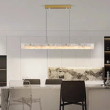 Modern Luxury Marble LED Chandelier - Gold Designer Pendant Lamp