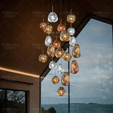 Modern home decor led lights pendant light lamps forstaircase Chandeliers for living room hanging light indoor lighting