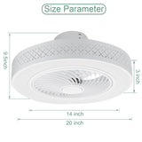 50cm Intelligent Led Ceiling Fan Light 80W Ceiling Fan with Lights 3-Speed Dimmable Smart APP Remote Control Modern LED Lighting