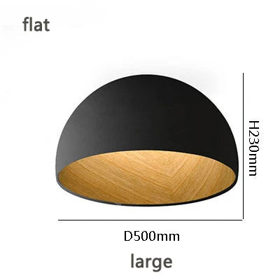 Designer Japanese Simple Wood Grain Color Bedroom Lamp Living Room Lamp Modern Corridor Balcony Creative Ceiling Lamp