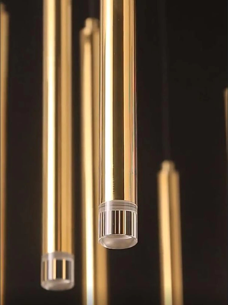 LED Chandeliers For Living Room Stairs Modern Luxury Pendtant Light Villa Attic Ceiling Lamp Hotel Interior Lightin Hanging Lamp