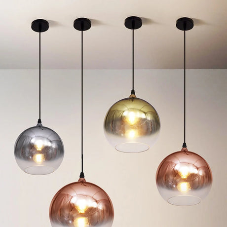 Glass Ceiling chandelier Colorful 3D chandelier LED Colorful Fireworks E27 Bedroom Lamp Restaurant Decorative chandelier