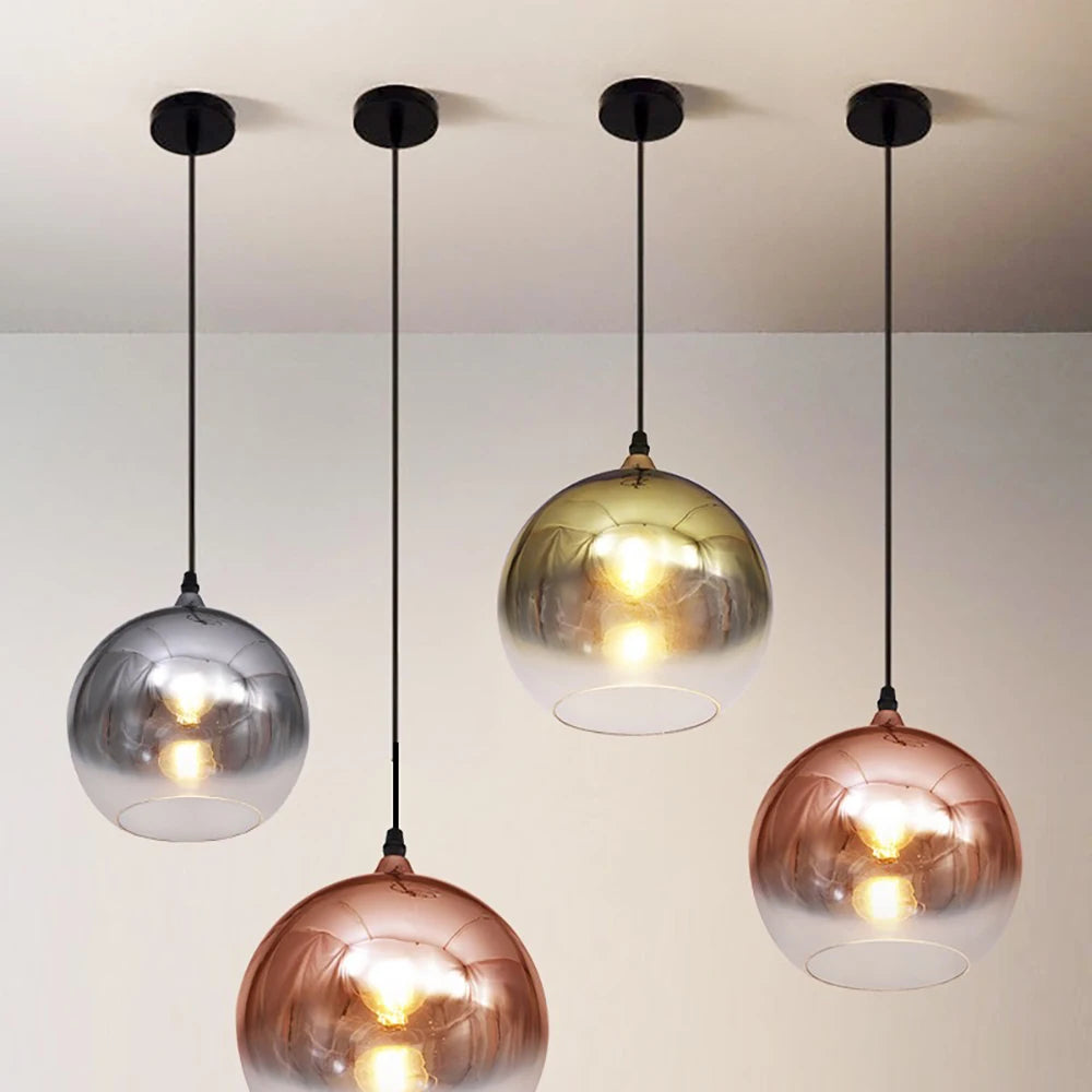 Glass Ceiling chandelier Colorful 3D chandelier LED Colorful Fireworks E27 Bedroom Lamp Restaurant Decorative chandelier