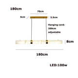 Elevate Your Dinning Room With Our Marble Cylinder Led Pendant Light Dimming Function White Linear Alabaster Gold Silver