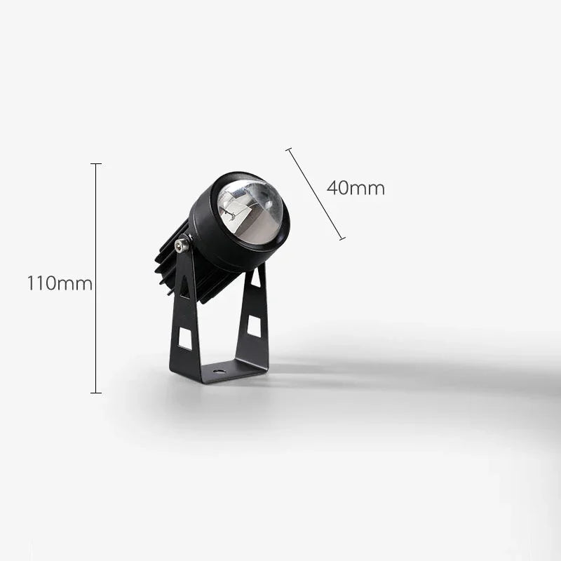 RGB LED Outdoor Landscape Spotlight (3W / 10W, AC 85–265V) - IP65 Waterproof Single-Beam Wall & Garden Lamp