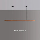 Nordic Luxury Pendant Lights Wooden Long Line Pendant Lights LED Light Kitchen Island Dining Room Office Desk Lamp Lighting