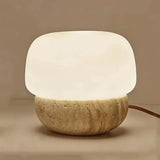 Nordic Creative Yellow Cave Stone Floor Lamp Japanese Wabi Sabi Style Bedroom Home Decoration LED Desk Lamp with Light Source