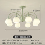 Living Room Chandelier Nordic  Match Green Dining Room Light French Pastoral Simple And Warm Bedroom Living Room Lamp
