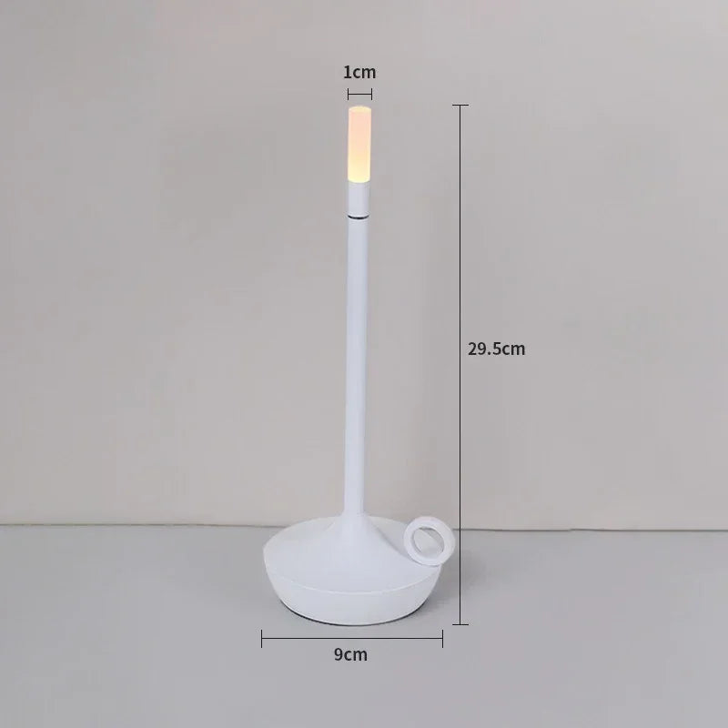LED Candle Charging Restaurant Bar Lamp Desktop Decoration Atmosphere Touch Night Light Led Desk Lamps Candlelight Table Lamp