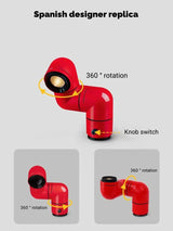 Spanish Space Age floor lamp Designer Replica Red White Water Pipe Standing Lamp For Living Room Sofa Bedroom Room Decoration