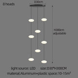 Modern Led staircase chandelier living room hanging light designer Villa duplex building  oval string attic pendant lighting