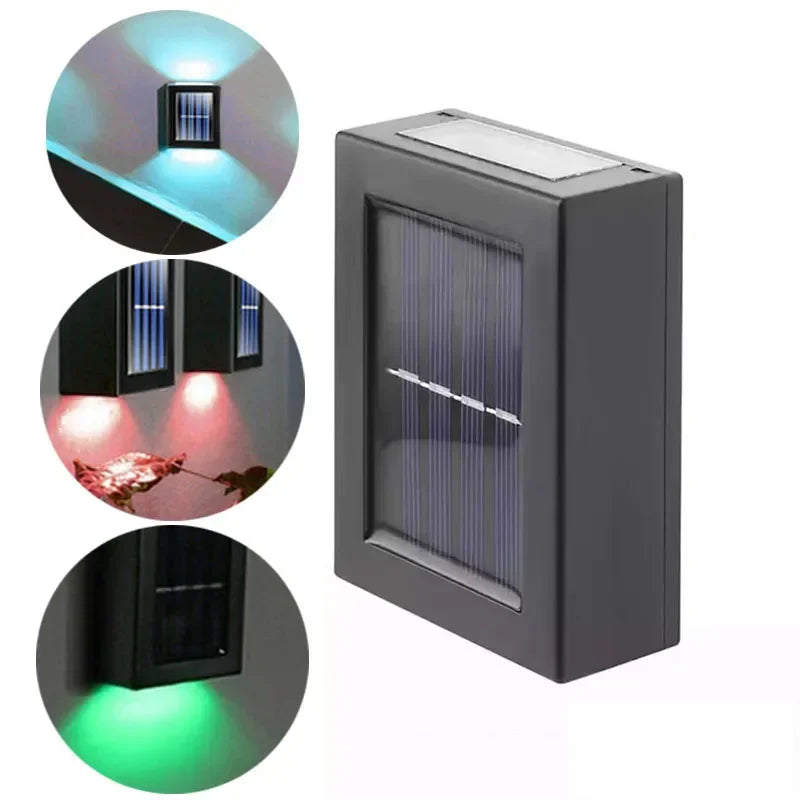 Solar Up and Down Wall Light - Modern Outdoor Waterproof Garden Street Lamp