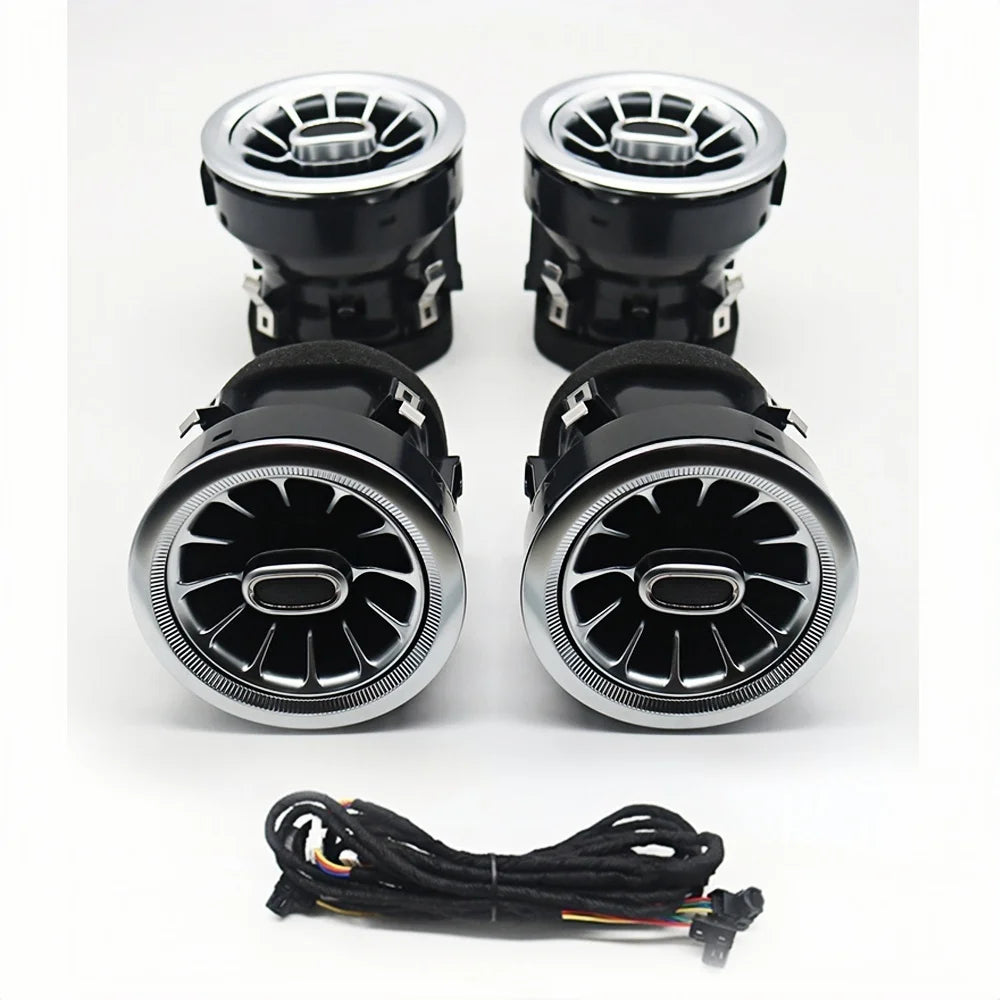 3/64 Colour LED Air Vents Ambient Light For Mercedes Benz V-Class W447 V260 2016-2023 Turbine Outlet Nozzle Active Ambient Light
