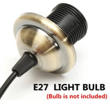 Vintage E27 Screw Pendant Light Socket Base - Industrial Loft Hanging Lamp Holder
