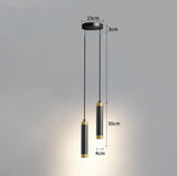 Modern Led Long Pendant Light for Bedroom Bedside Living Room Hanging Lamps Reading Lighting Double Spotlight Decor Chandelier