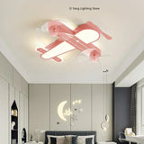 Modern Creative LED Ceiling Light Children's Cartoon Airplane Light Baby Room Bedroom Room Decoration Indoor Lighting Fixtures