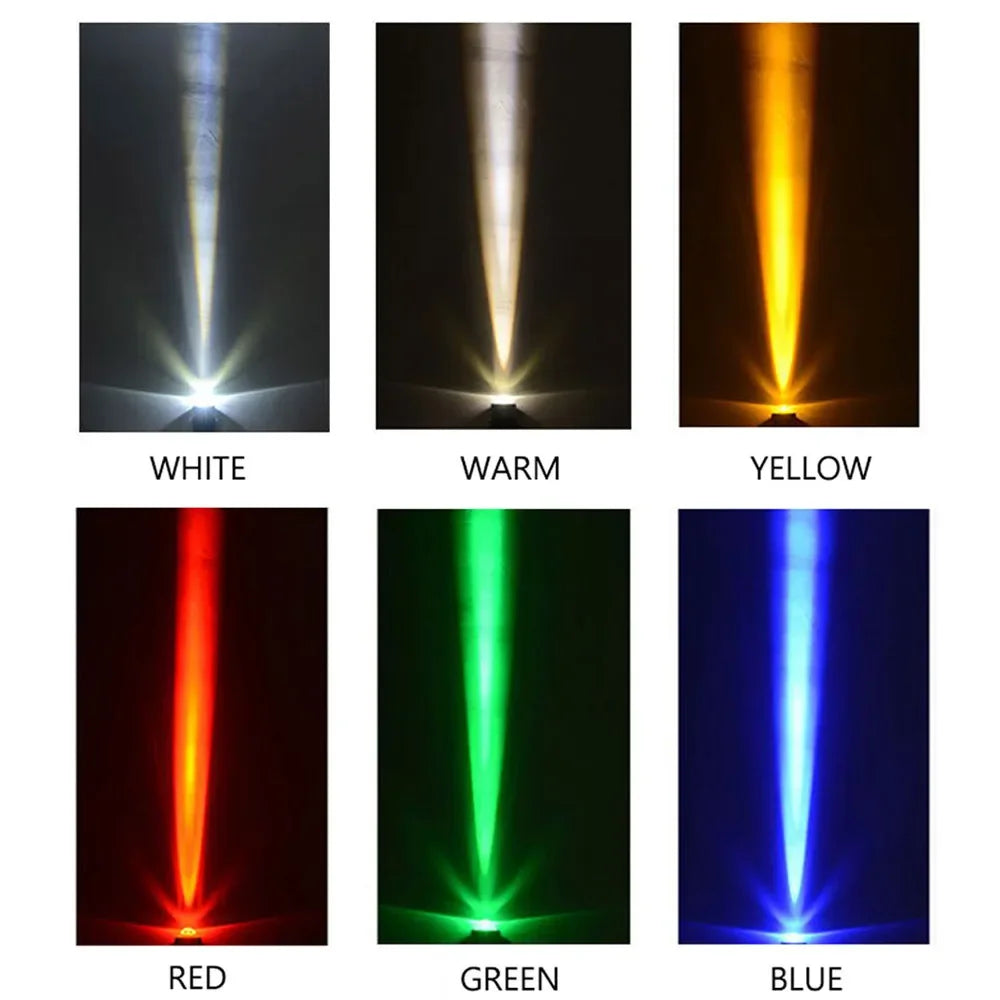 RGB LED Outdoor Landscape Spotlight (3W / 10W, AC 85–265V) - IP65 Waterproof Single-Beam Wall & Garden Lamp