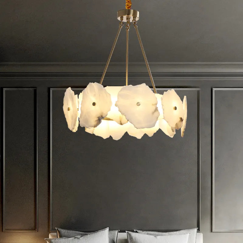 LED Chandeliers Copper Lighting For Foyer Dining Room Bedroom Art Deco Unique Hanging Lamp Luminaire