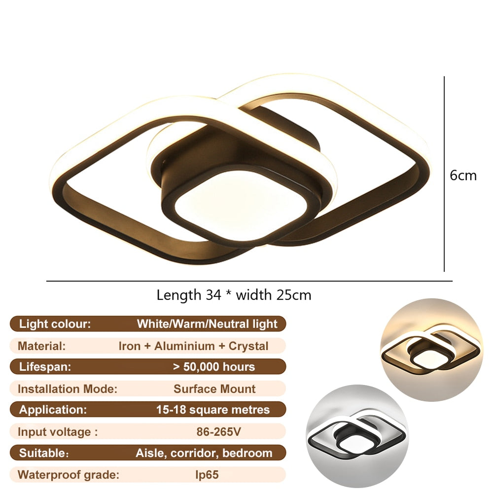 Nordic Modern LED Ceiling Lights Surface Mount Pendant Chandelier Living Room Bedroom Indoor Kitchen Dining Lighting Lamp