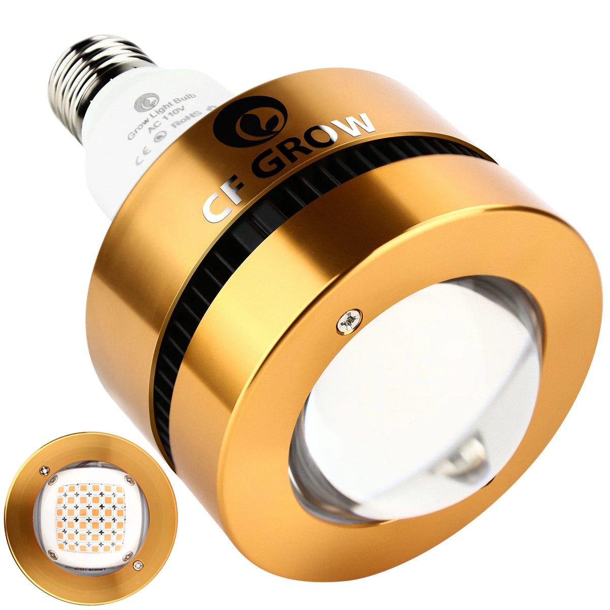 PAR LED Grow Light Bulb E27 LED Plant Bulb with fan Sun like Full Spectrum Grow Lights for Indoor Plants Vegetables and Seedling