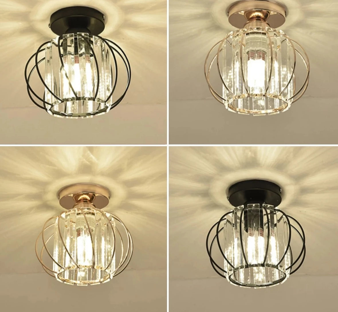 Nordic Modern K9 Crystal Ceiling Lights Indoor Ceiling Lamp Hallway Stairs Bedroom Lustre&#39;s Dining Room Fixtures Home Decors