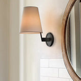 All Copper Wall Lamp LED Light Luxury Living Room Study Aisle Entrance Bedroom Mirror Fabric Wall Lamp Wall Decor