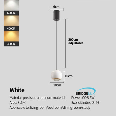 Bedside chandelier modern simple, and luxurious bedroom small chandelier restaurant bar and counter adjustable ceiling light