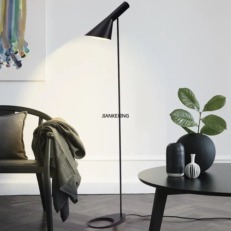 Nordic Designer Black White Floor Lamps For Living Dining Room Bedroom Beside Corner The Sofa Study Lighting Decorative Lights