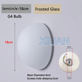 New Concealed Base Glass Wall Lamps French Bauhaus Milky White Round Ball Wall Light for Bedside Living Room Bathroom Mirror Dec