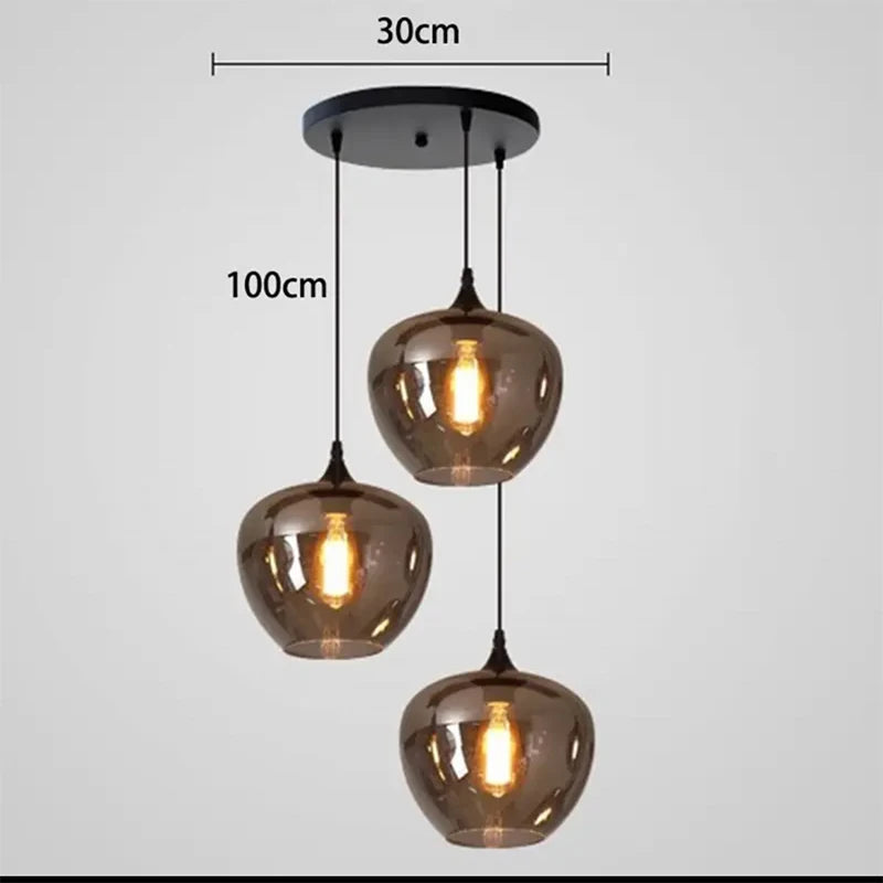 Modern Glass Led Lights Pendant Lamps for Living Room Chandeliers for Dining Room Hanging Light Indoor Lighting Suspension