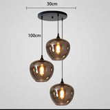 Modern Glass Led Lights Pendant Lamps for Living Room Chandeliers for Dining Room Hanging Light Indoor Lighting Suspension