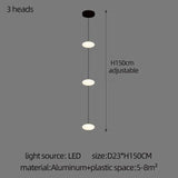 Modern Led staircase chandelier living room hanging light designer Villa duplex building  oval string attic pendant lighting