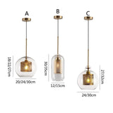 Glass Hanging Lamp Nordic Pendant Lights Dining Kitchen Lighting Fixtures  Bedroom Bedside Pendant Lamp Luminaire