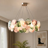 Italian Murano Glass Pendant Chandelier Light (E14 Bulb Base) - Luxury Modern Ceiling Lamp Fixture for Living Room, Dining Room, Bedroom & Restaurant Decor