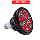 E27 LED Red 54W Light Therapy Lamp 660nm&850nm Infrared Bulb with Floor Stand for Skin Care Pain Relief 360° Adjustable