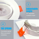 20pcs Led Downlight 5W 7W 9W 12W 110V/220V Ceiling Lamp Recessed Down Light Round/Square Leds Panel Light Spotlight