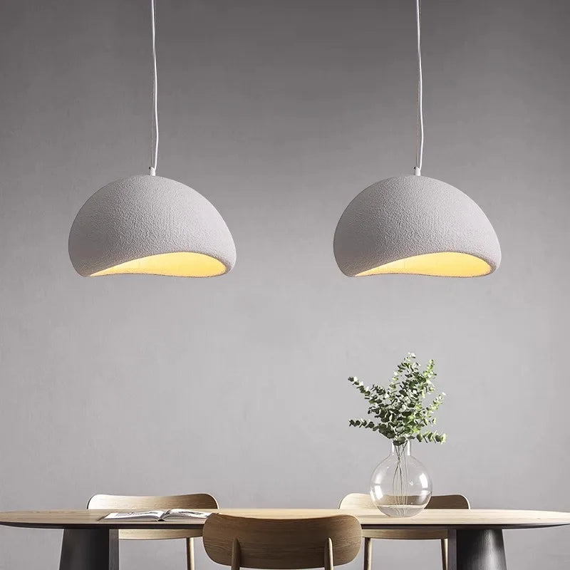 Nordic Wabi Sabi Style Led E27 Chandelier Lustre Dining Room Bedroom Hanghing Home Decor Bar Loft Pendant Fixtures Kitchen Lamp