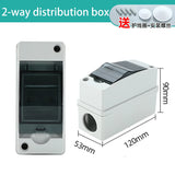 HT Series IP65 Waterproof Electrical Distribution Box (2/3/5/8/12/15/18/24 Way) - PC Plastic Outdoor Junction & Circuit Breaker Switch Box