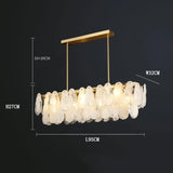 French Retro Light Luxury Chandelier Living Room Bedroom Warm and Romantic Cloud Water Drop Glass Pendant Lights Home Decoration