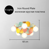 Nordic Kids Bedroom LED Chandelier Light Living Room Hanging Lamp Ceiling Mounted Light For Study Room Bar Aisle Home Decoration