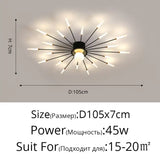 2025 New fireworks Modern LED Chandelier Lights For Living Kids Room Bedroom Hall Lighting Decoration Indoor Lamps Home Luster