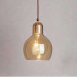 Modern Pendant Light Simple Creative Dining Room Clothing Store Flower Shop Glass Chandeliers E27 Edison Decorative Light Bulb