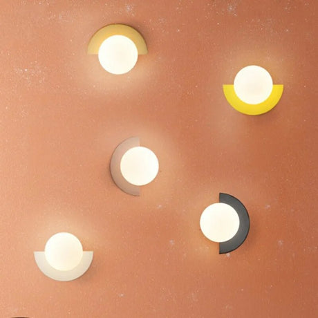 Modern G9 Fan-shaped Wall Lamp Macaron Colored Night Light Minimalism Indoor Home Decoration Fixture Bedroom Bedside Lights