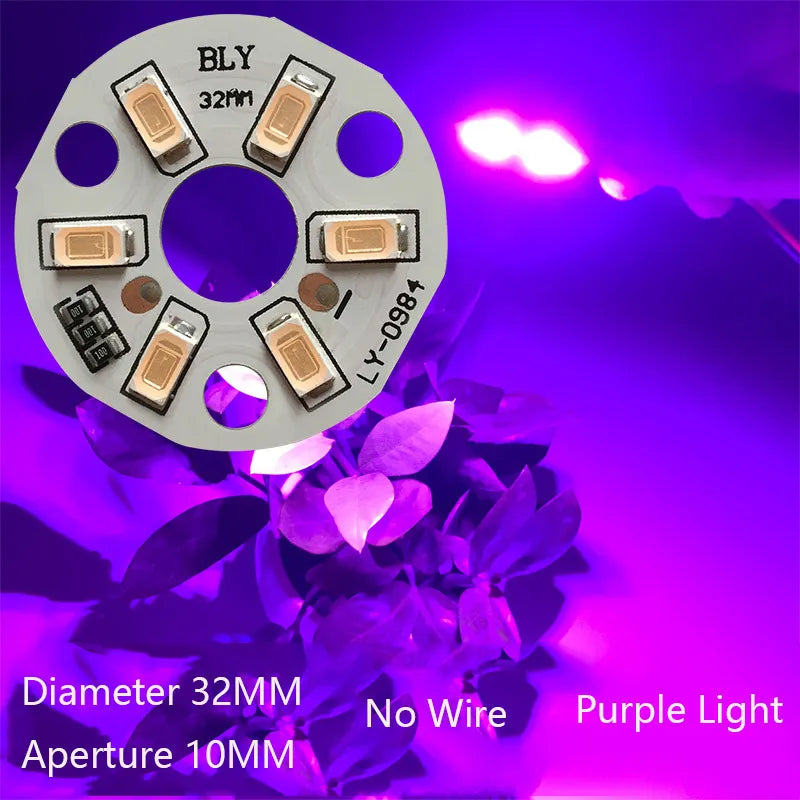 LED 5730SMD 3W 5V Color Lamp Bead Light Board Bulb Round Transformation Light Source Dia 32MM Green Blue Red Purple White Light