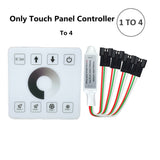 COB Running Water Flowing LED Strip Light WS2811 24V Horse Race Sequential LED Ribbon With RF Touch Panel Controller 10M 20M Set