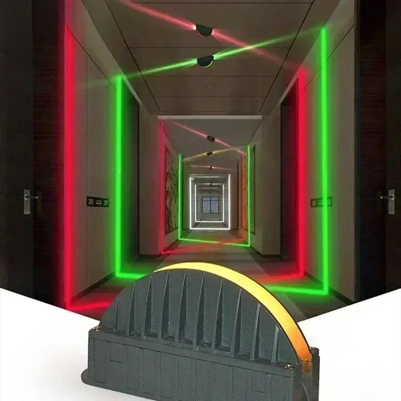LED Linear Wall Lamp (110–240V) - Aluminum Narrow Beam Spotlight & Wall Washer for Hotel Corridors & Accents