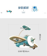 Nordic Lamp Modern Led Ceiling Light Without Blades Kids Bedroom Multifunctional Ceiling Fan Lighting Fixture LED Remote Control